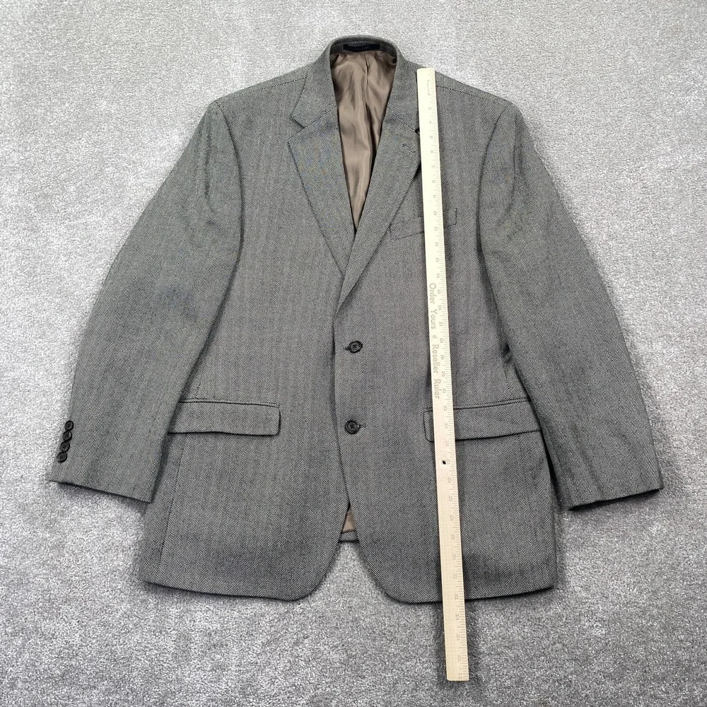Vintage Ralph Lauren Herringbone Wool Tweed Blazer Jacket Men's Size‎ 43